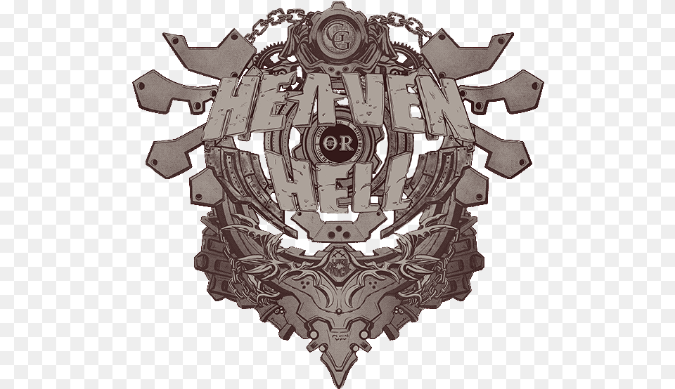 Heaven Or Hell Transparent Illustration, Badge, Emblem, Logo, Symbol Free Png