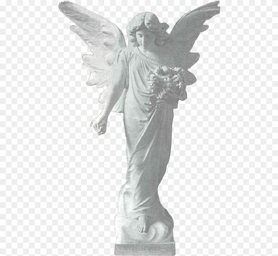 Heavenly Bouquet Granite Statue Statue, Angel, Adult, Bride, Female Png Image