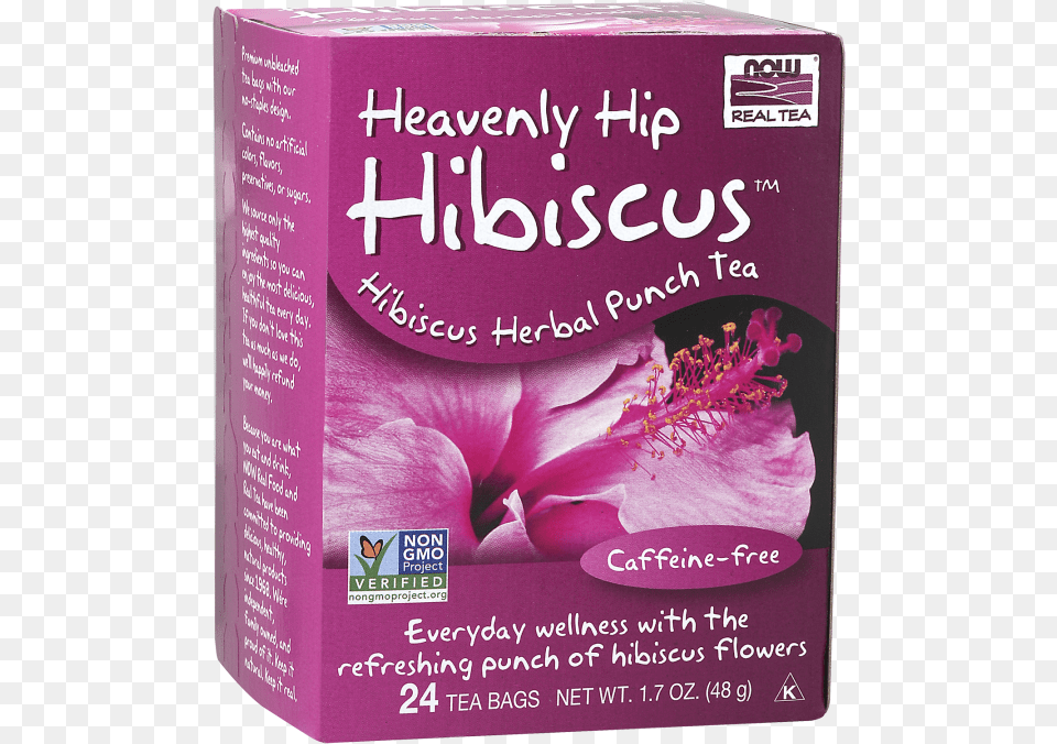 Heavenly Hip Hibiscus Tea Now Foods Heavenly Hip Hibiscus Tea 24 Tea Bags, Flower, Herbal, Herbs, Plant Free Png