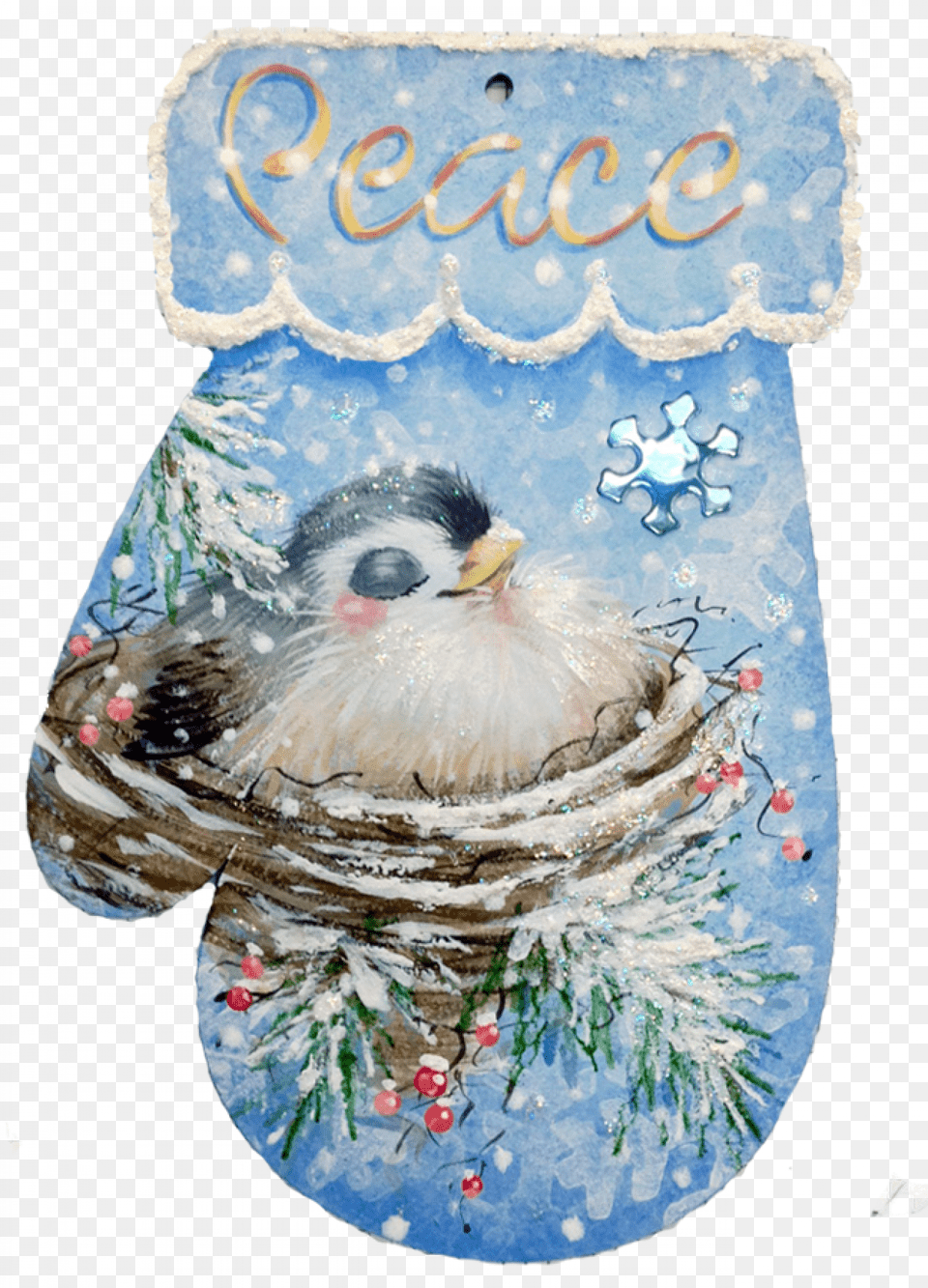 Heavenly Peace Mitten Ornament Peace, Art, Painting, Animal, Bird Png