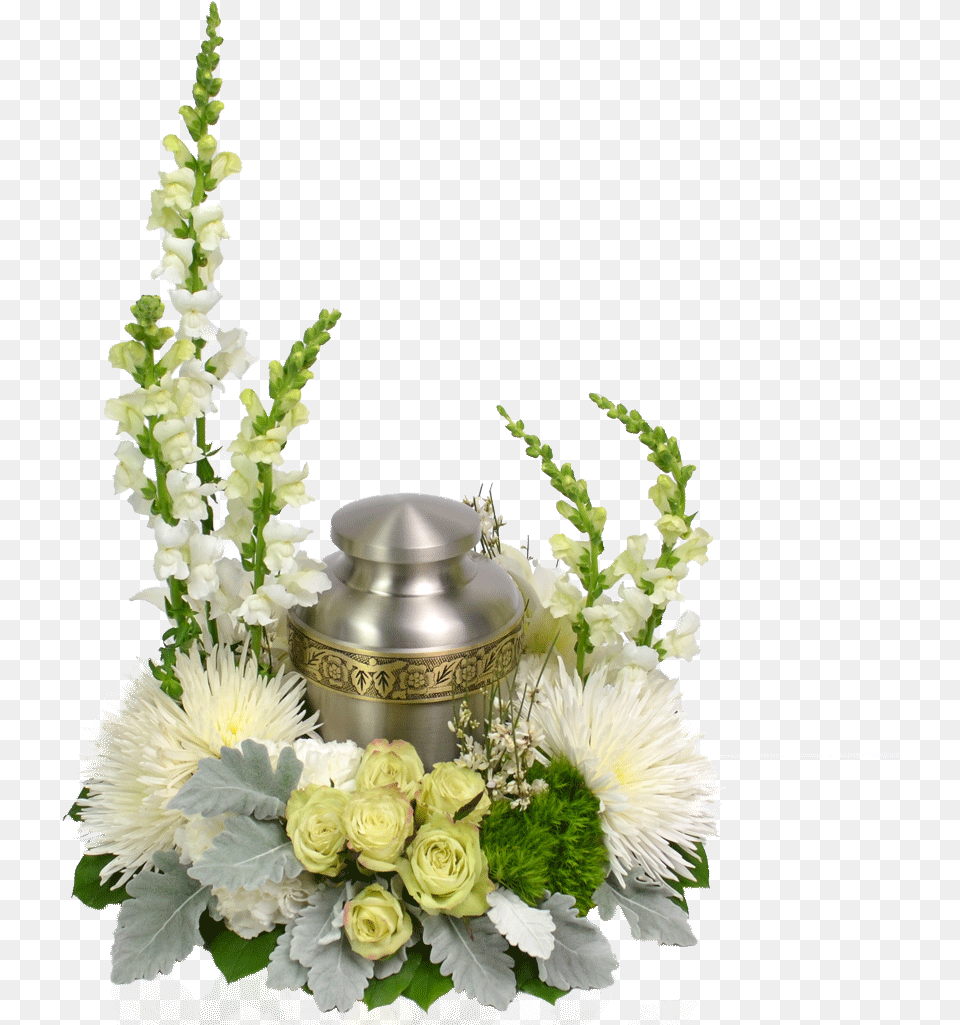 Heavenly White Urn Wreath Floral Design, Art, Pottery, Plant, Pattern Png Image