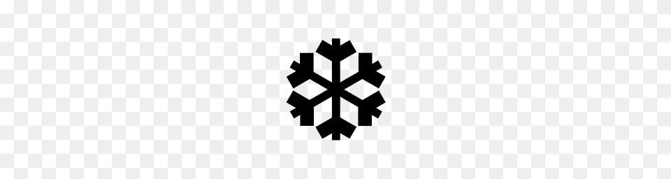 Heavy Chevron Snowflake Unicode Character U, Gray Free Png