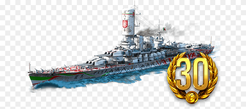 Heavy Cruiser World Of Warships Italian Battleship Cruiser, Military, Navy, Ship, Transportation Free Png