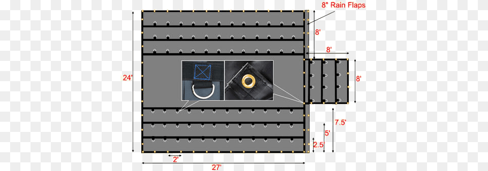 Heavy Duty Lumber Tarp 2039 X 2739 639 Drop Amp Flap, Gate Png