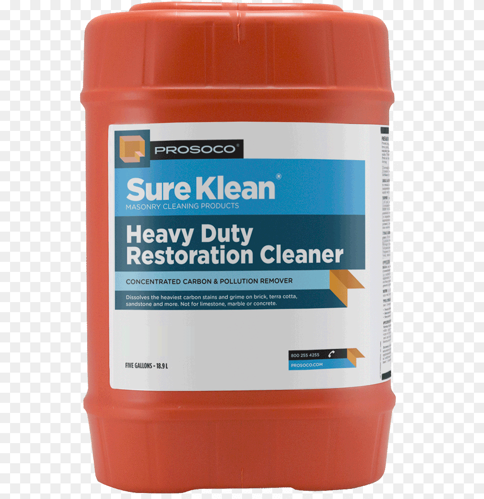 Heavy Duty Restoration Cleaner 5 Gal Prosoco Sure Klean, Can, Tin Free Png Download
