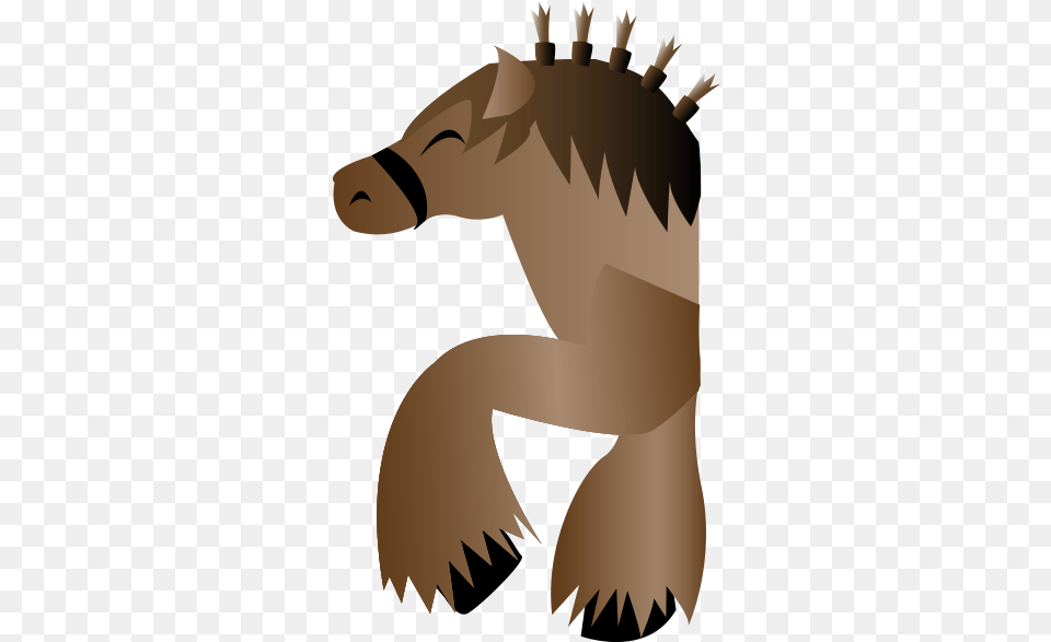Heavy Horse Emoji Illustration, Person, Animal, Mammal, Wildlife Png Image