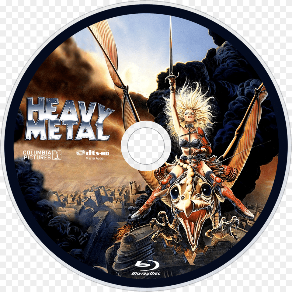 Heavy Metal Bluray Disc Image Heavy Metal Movie Poster, Disk, Dvd, Adult, Female Free Png