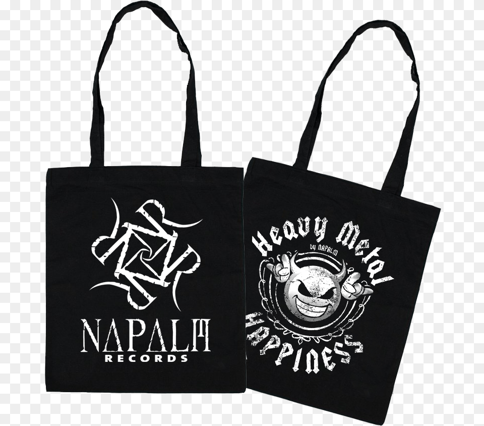 Heavy Metal Happiness Stuff Bag Tote Bag, Tote Bag, Accessories, Handbag, Person Free Transparent Png