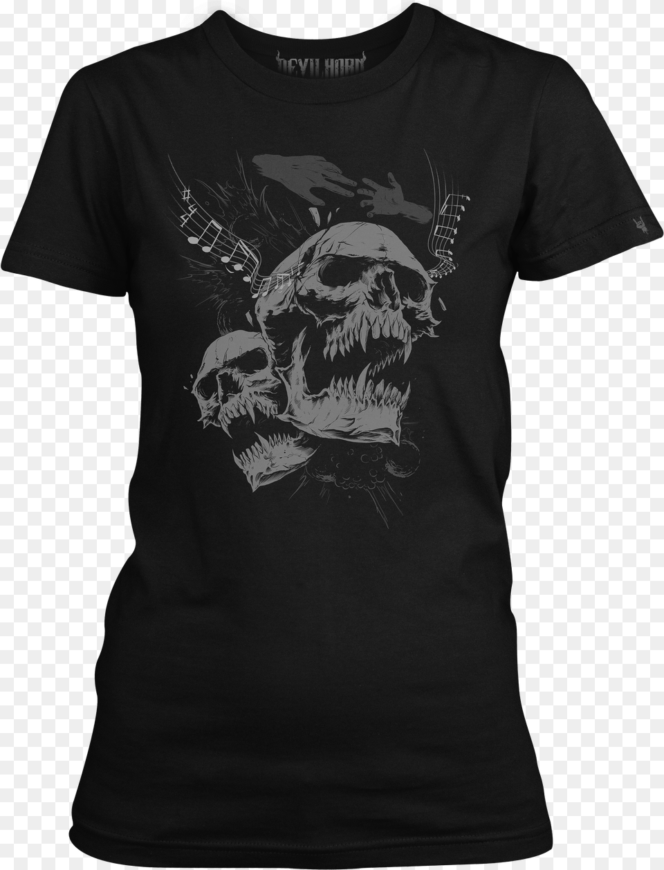 Heavy Metal Truants Skull, Clothing, T-shirt Free Png Download