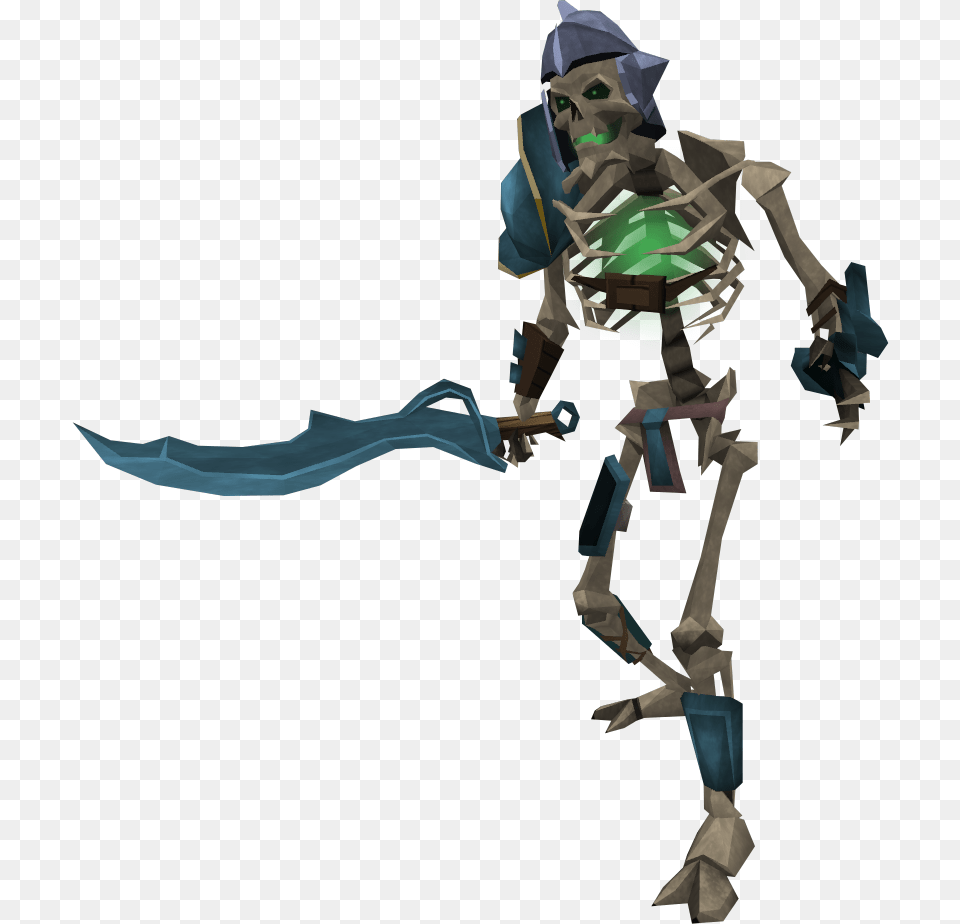 Heavy Skeleton, Person, Weapon, Bow, Animal Free Png Download
