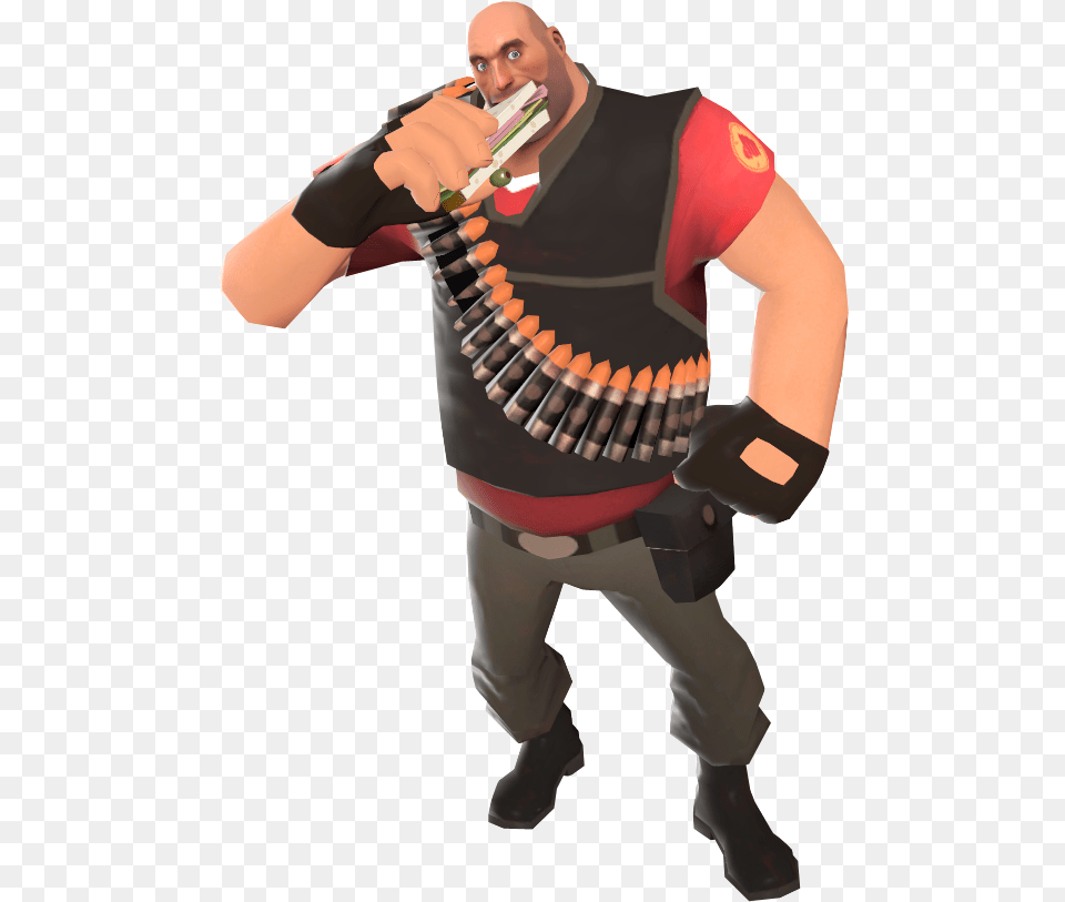 Heavy Weapons Guy Sandvich Heavy Weapons Guy Sandvich, Adult, Clothing, Female, Glove Free Transparent Png