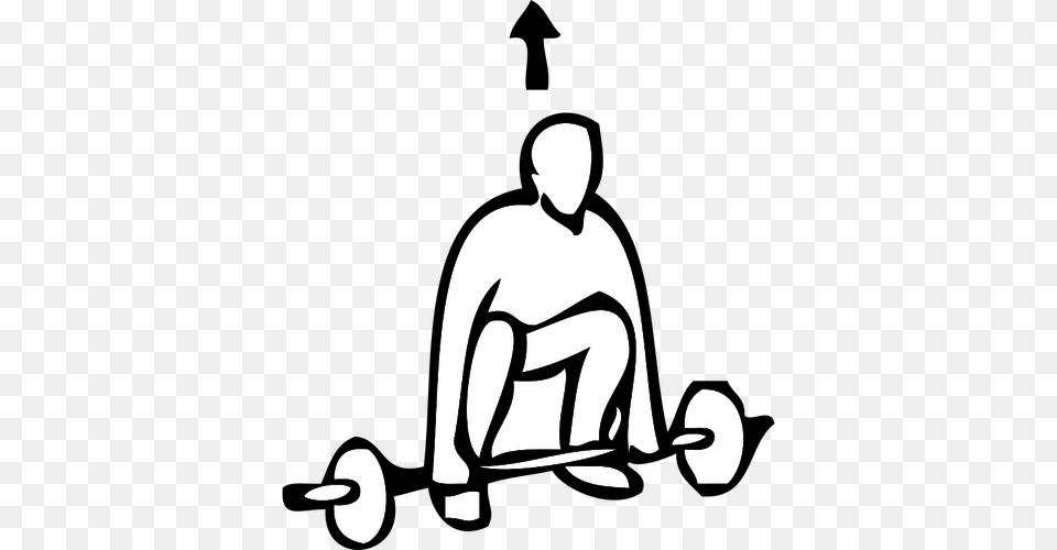 Heavy Weightlifting Exercise Instruction Vector Clip Art Public, Stencil, Adult, Male, Man Png