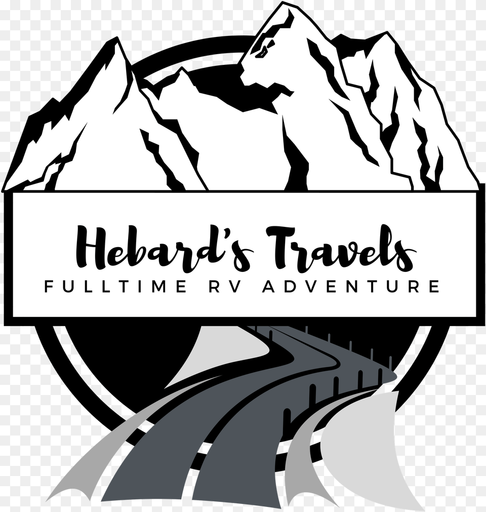 Hebards Travels Full Time Rv Clipart Mountain Rock Vector, Book, Comics, Publication, Baby Free Transparent Png