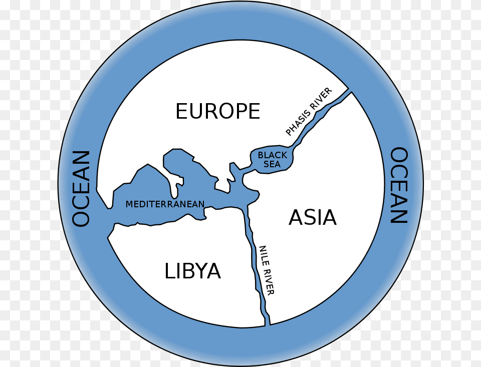 Hecateus Anaximander Map, Disk Free Png Download