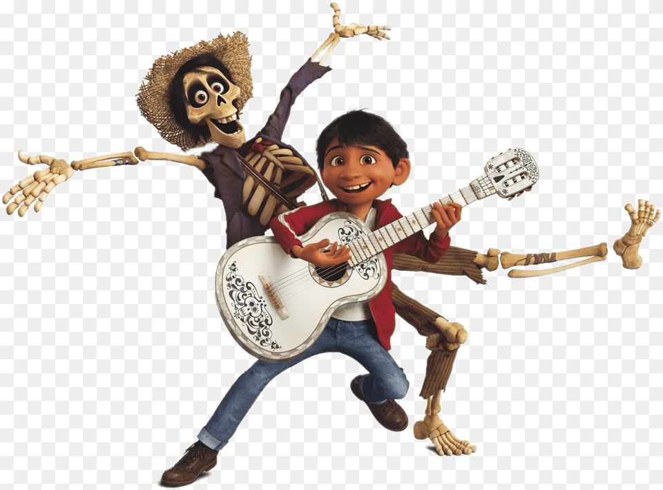 Hector Playing Music Transparent Miguel Y Hector Coco, Baby, Guitar, Musical Instrument, Person Free Png