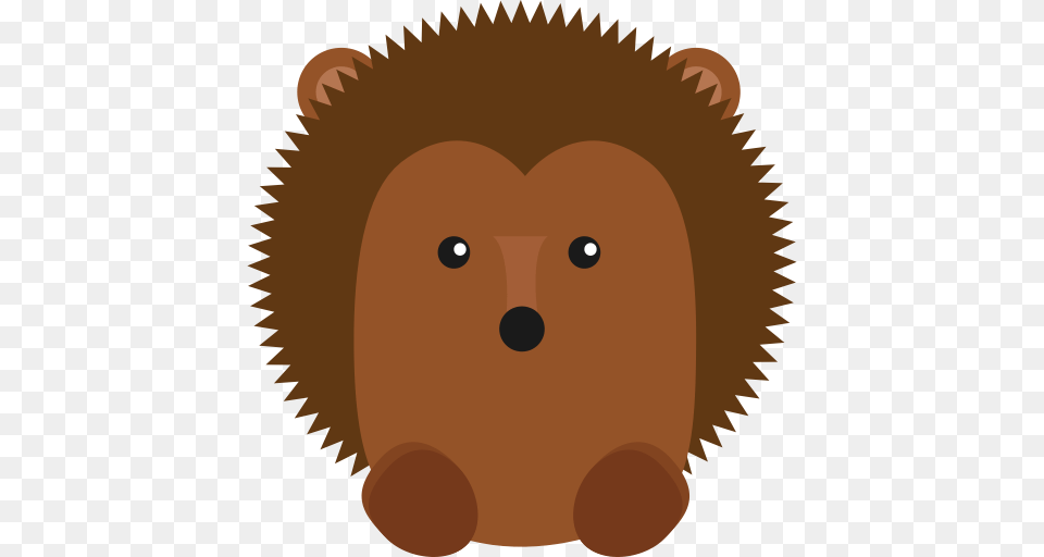 Hedgehog Flat Hand Icon With And Vector Format For, Animal, Mammal, Wildlife, Bear Free Png