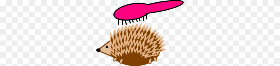 Hedgehog Hairbrush Clip Art, Animal, Mammal, Brush, Device Png Image