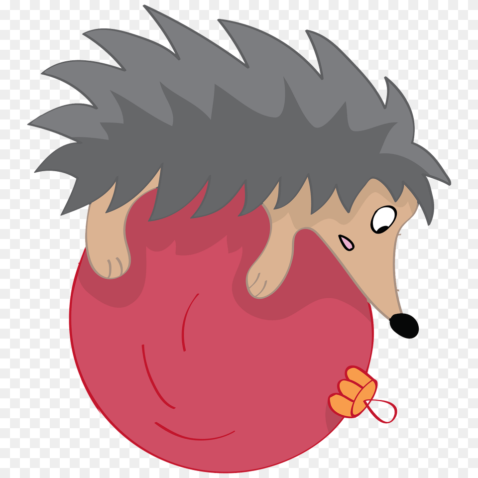 Hedgehog On The Christmas Bauble Clipart, Animal, Mammal Free Transparent Png