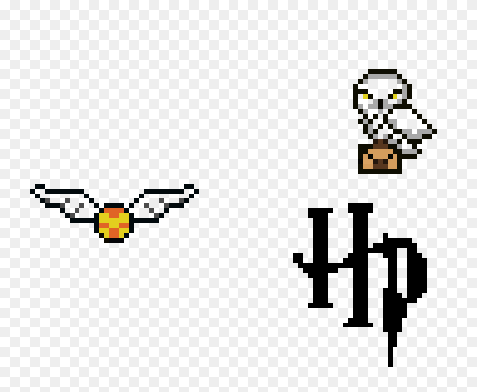 Hedwig And The Golden Snitch Pixel Art Maker Free Transparent Png