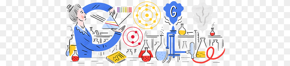 Hedwig Kohns 132nd Birthday Google Doodle Hedwig Kohn Physicist, Face, Head, Person, Art Png Image