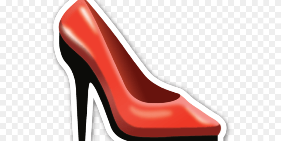 Heels Clipart Emoji Shoe Emoji Sticker, Clothing, Footwear, High Heel, Smoke Pipe Free Png