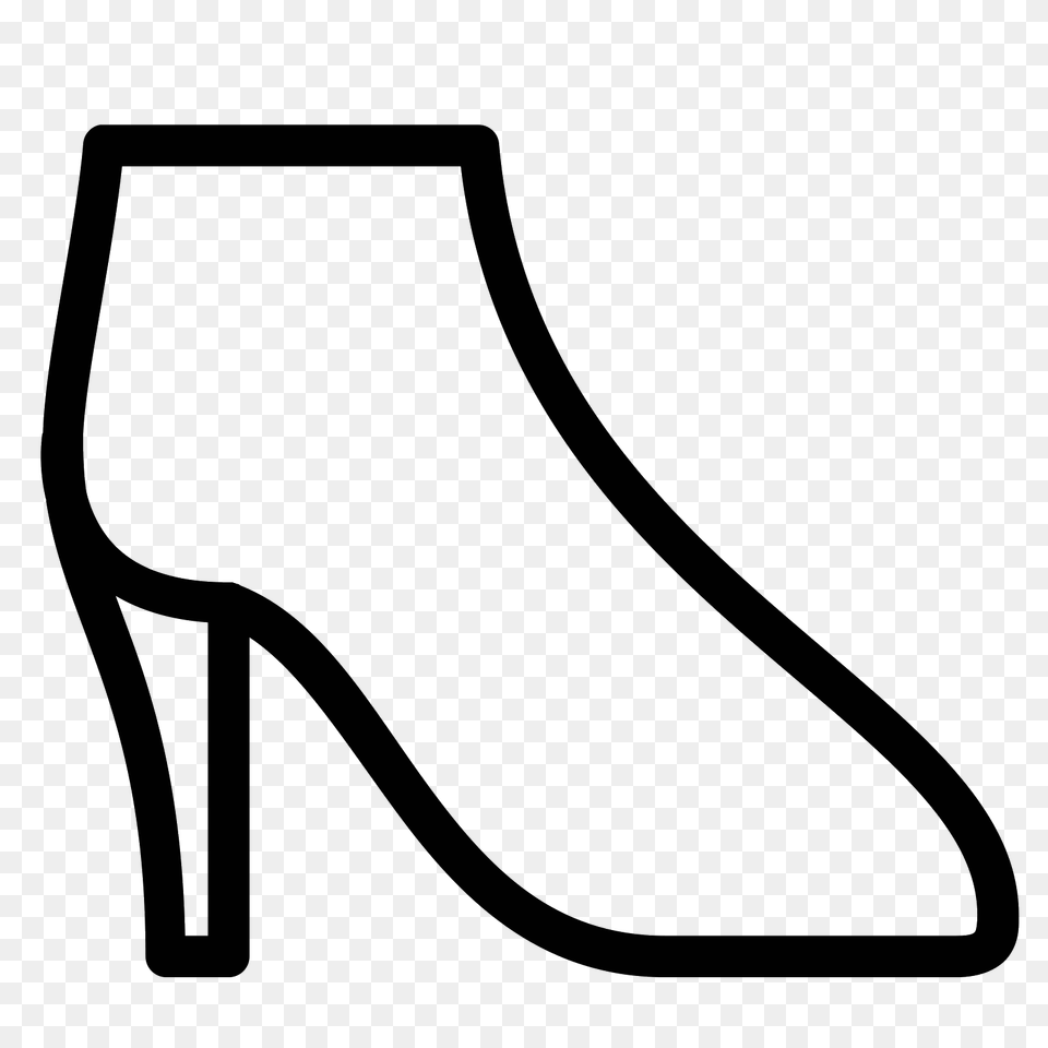 Heels Clipart Woman Shoe, Gray Free Png Download