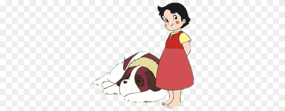 Heidi And Mountain Dog, Baby, Cartoon, Person, Face Png Image