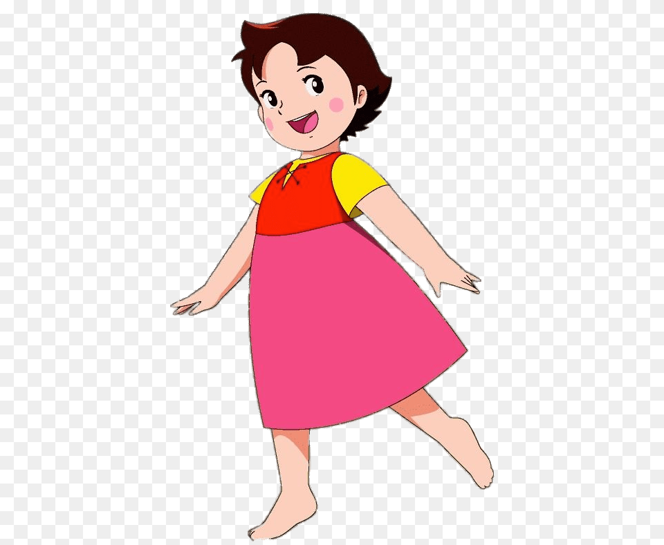 Heidi Dancing, Cartoon, Child, Female, Girl Png Image