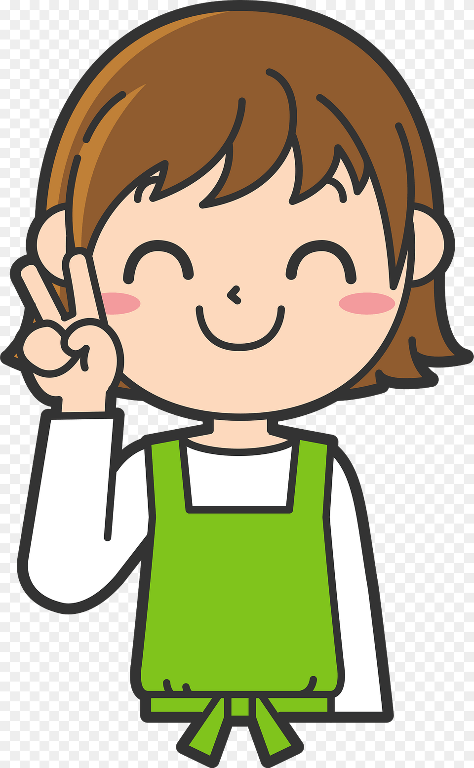 Heidi Female Clerk Is Giving V Sign Clipart, Baby, Person, Face, Head Free Png Download