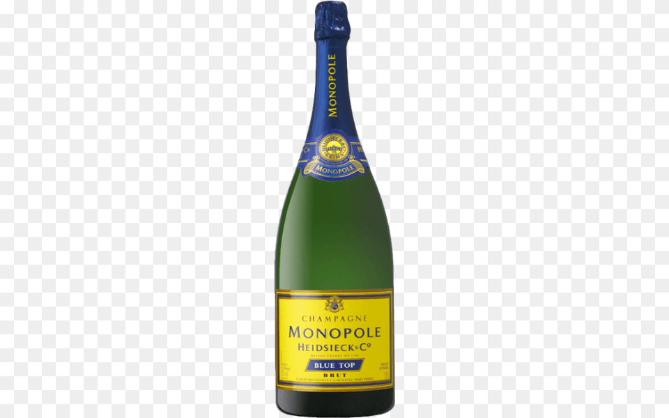 Heidsieck Co Monopole Blue Top, Alcohol, Beverage, Bottle, Liquor Png