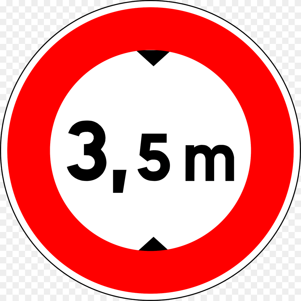 Height Limit 35 Metres Clipart, Sign, Symbol, Road Sign Free Png