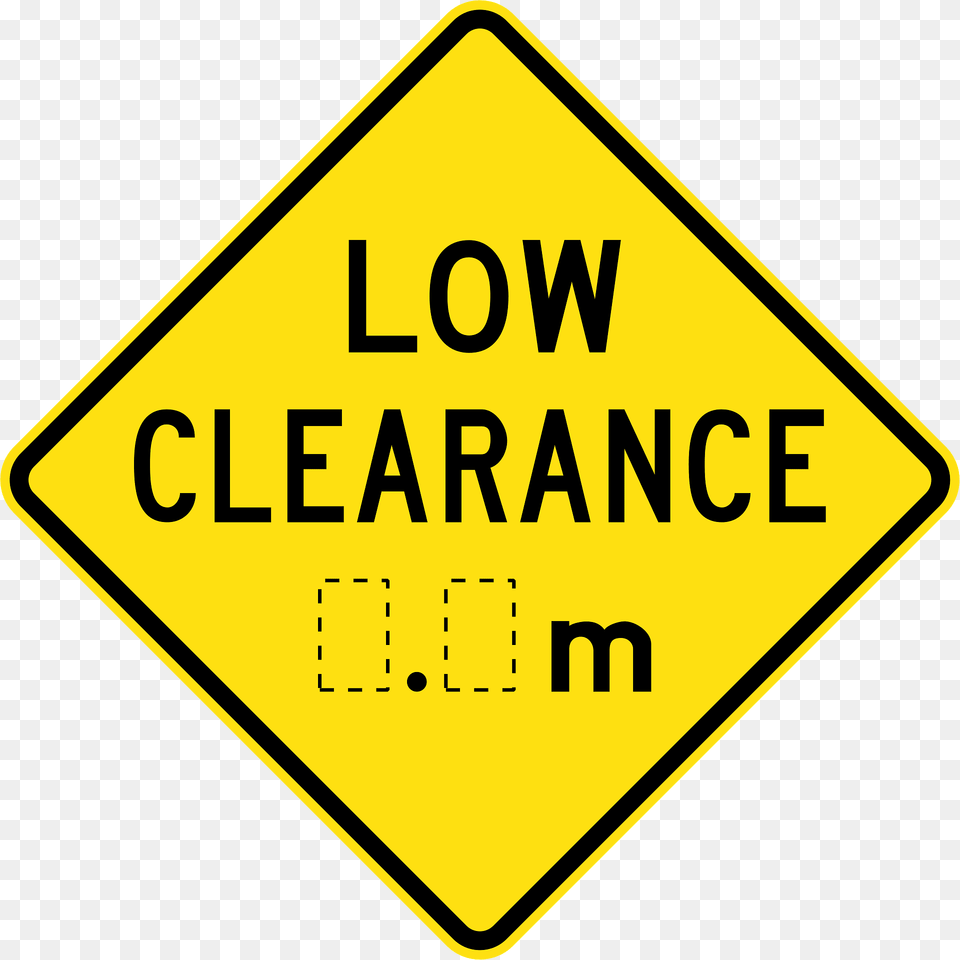Height Restriction Ahead Sign In Australia Clipart, Symbol, Road Sign Free Png Download