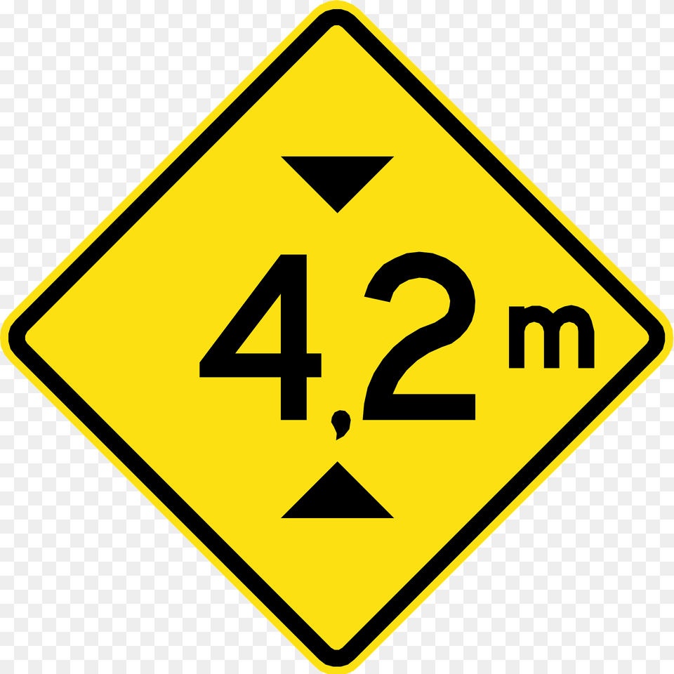 Height Restriction Ahead Sign In Chile Clipart, Symbol, Road Sign Free Transparent Png