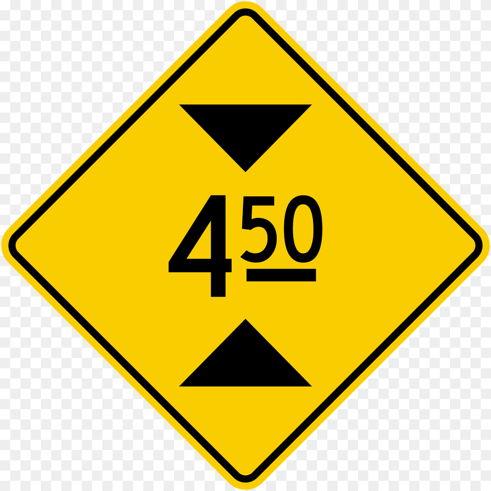Height Restriction Ahead Sign In Colombia Clipart, Symbol, Road Sign Free Png Download