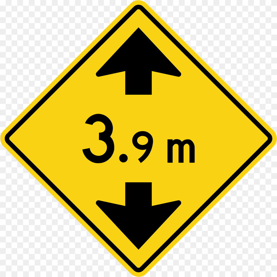 Height Restriction Ahead Sign In Ontario Clipart, Symbol, Road Sign Free Png Download