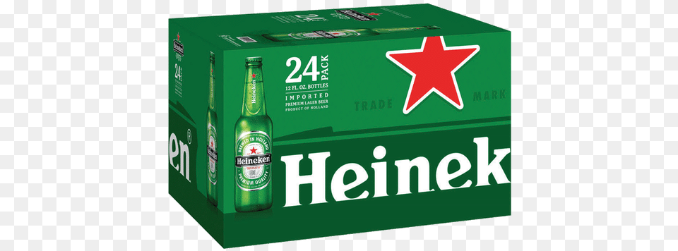 Heineken 18 Pack, Alcohol, Beer, Beer Bottle, Beverage Free Png Download