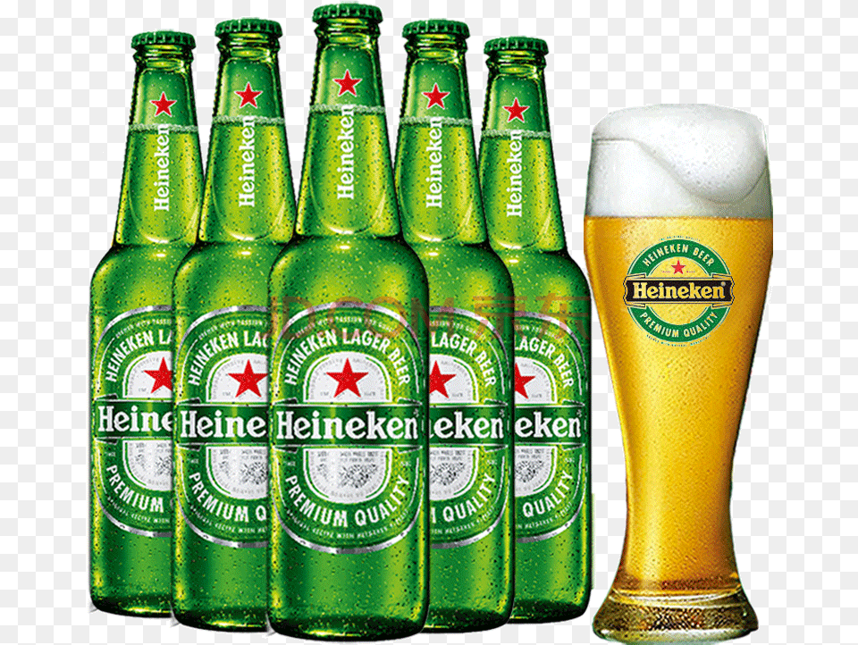 Heineken, Alcohol, Beer, Beer Bottle, Beverage Png Image