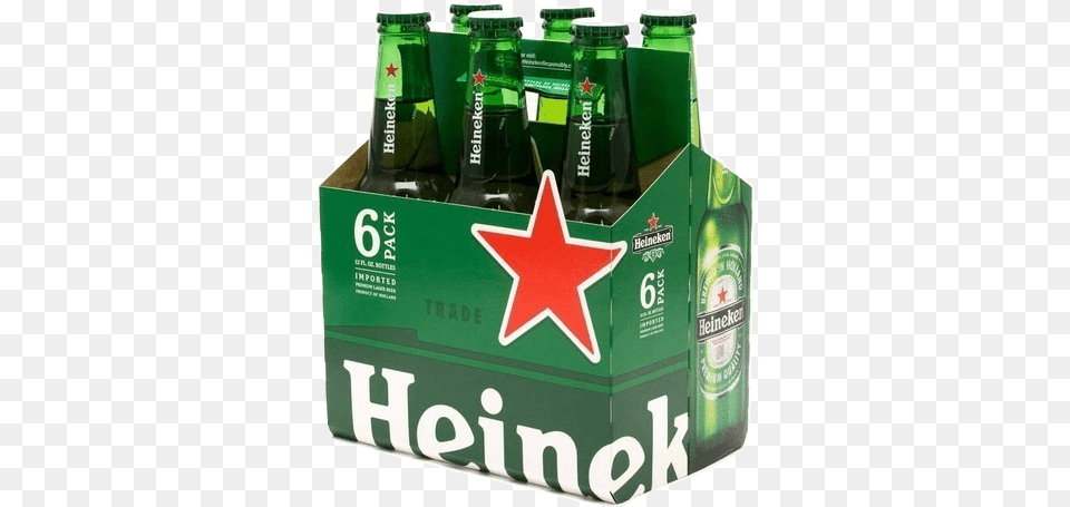Heineken Beer Heineken Beer 6 Pack, Alcohol, Beer Bottle, Beverage, Bottle Free Png