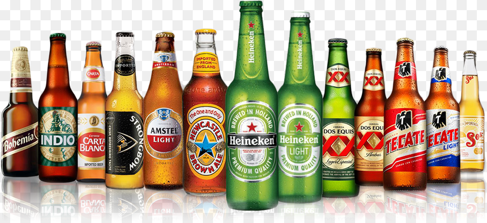 Heineken Best Of Mexico Variety Pack 12 Fl Oz, Alcohol, Beer, Beer Bottle, Beverage Png