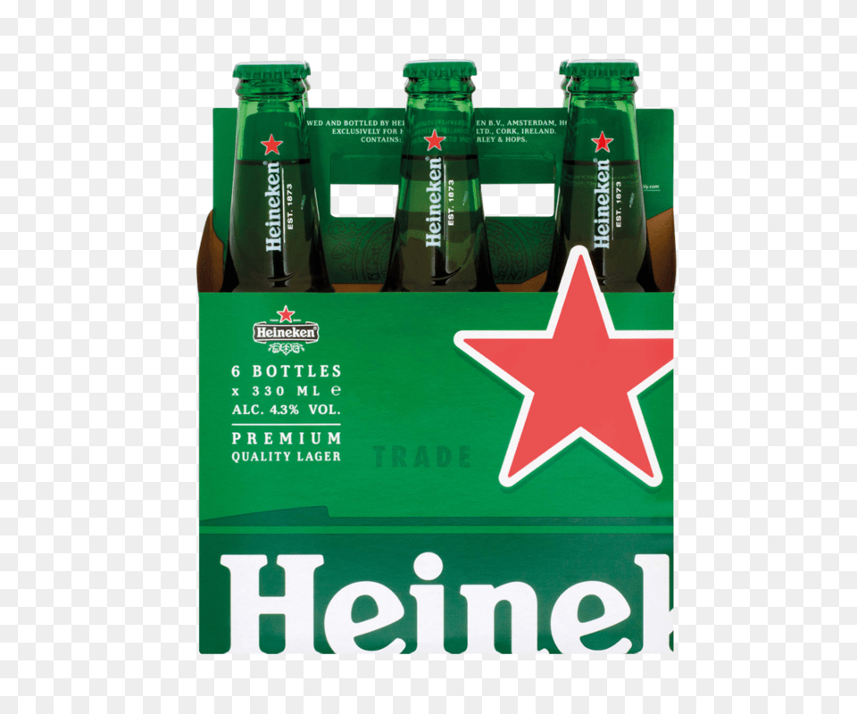 Heineken Bottle Pack, Alcohol, Beer, Beer Bottle, Beverage Png Image