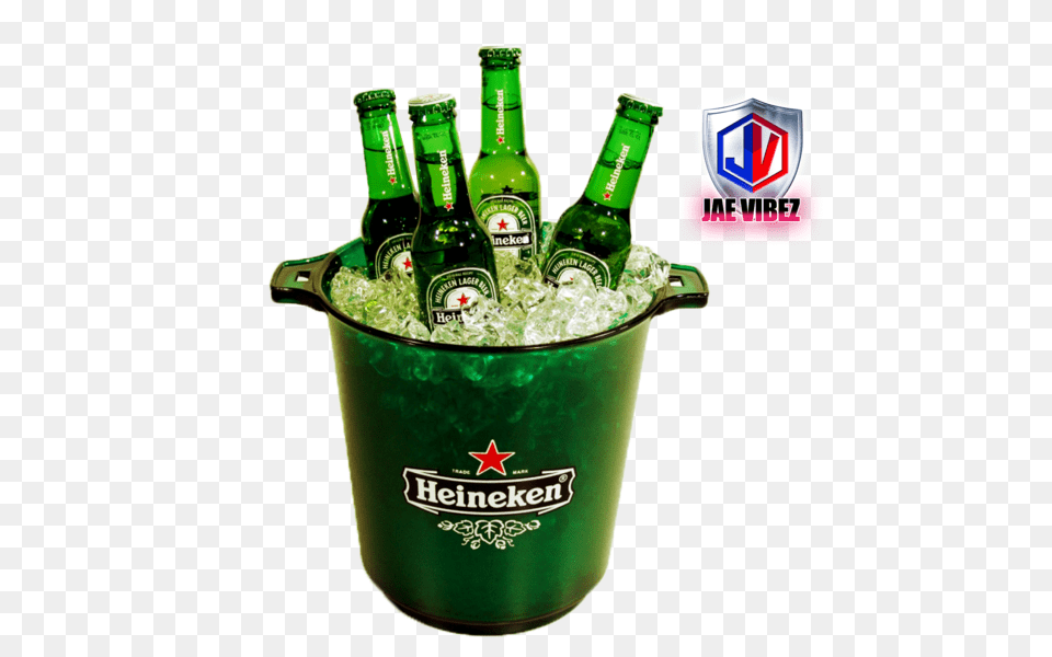 Heineken Ice Bucket, Alcohol, Beer, Beer Bottle, Beverage Free Png Download