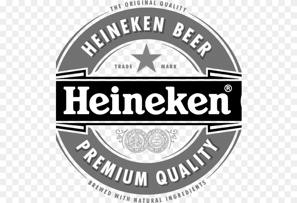 Heineken Logo Scroll 2 Heineken Logo Black And White, Architecture, Building, Factory, Alcohol Free Transparent Png