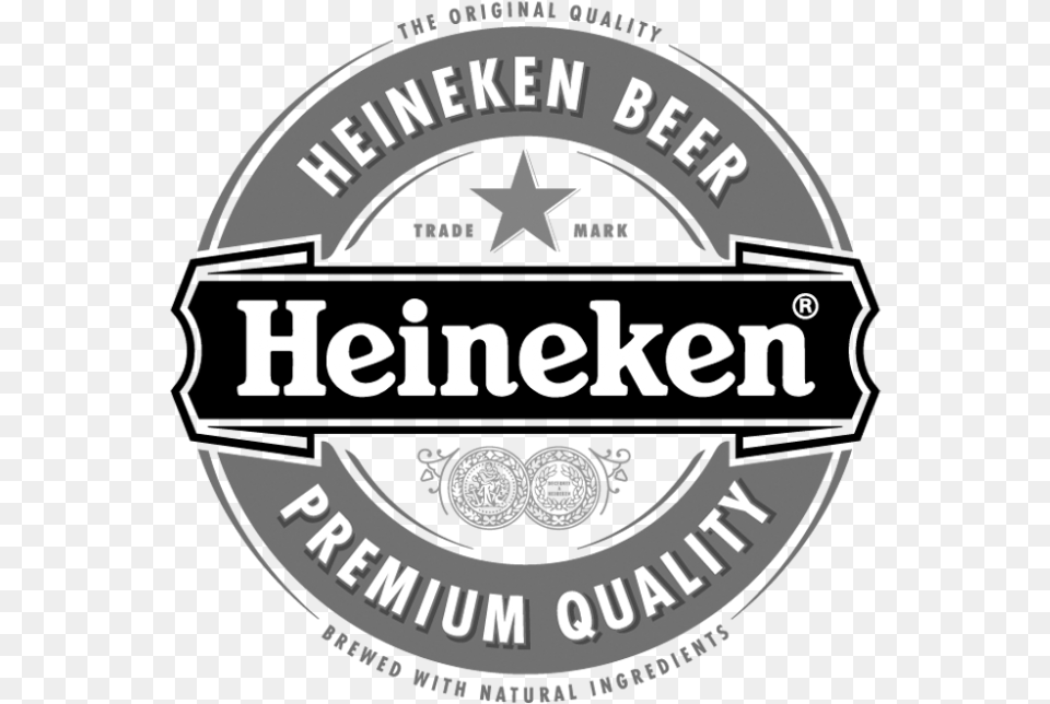 Heineken Logo Scroll 2 Heineken Logo Black And White, Architecture, Building, Factory, Alcohol Png