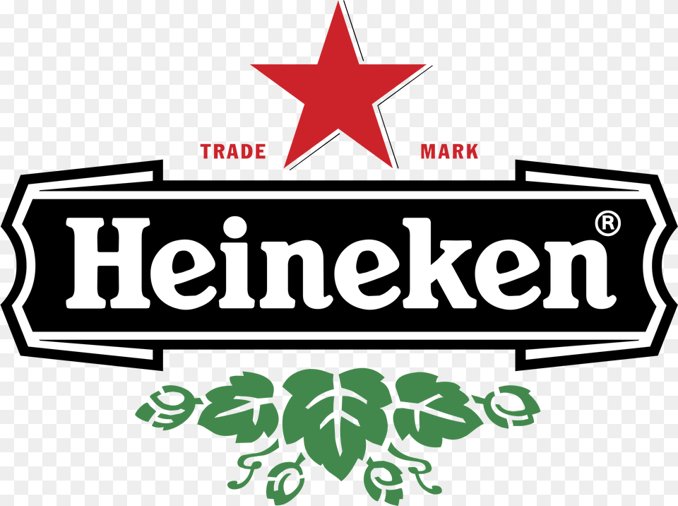 Heineken Logo Transparent U0026 Svg Vector Freebie Supply Heineken Logo, Symbol, Leaf, Plant, Star Symbol Png