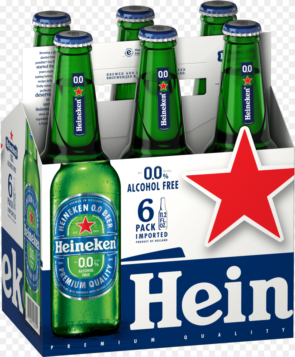 Heineken Non Alcoholic Beer, Alcohol, Beer Bottle, Beverage, Bottle Free Png