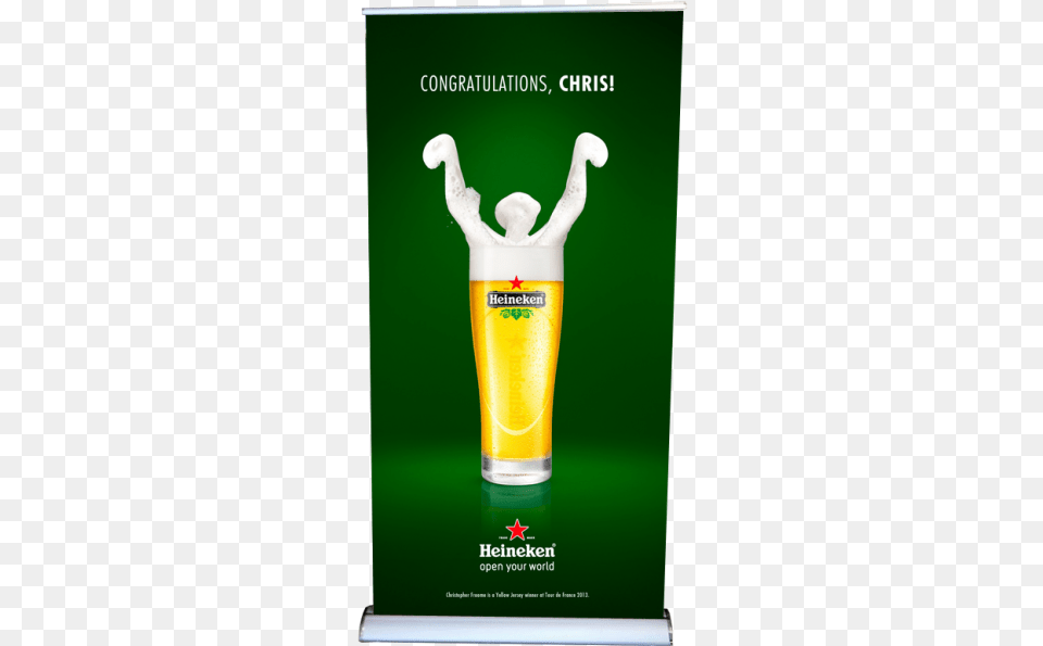 Heineken Open Your World, Alcohol, Beer, Beverage, Glass Png