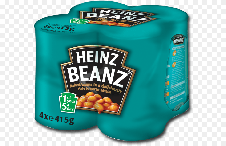 Heinz Beanz Baked Beans 4x415g Heinz Beans Fridge Pack, Food, Ketchup Free Png