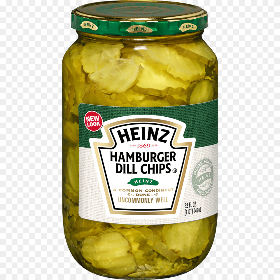 Heinz Hamburger Dill Pickle Chips Fl Oz Jar, Food, Relish, Ketchup Free Png Download