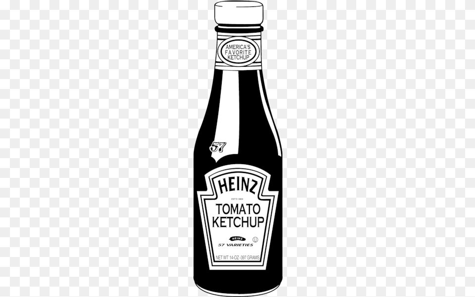 Heinz Ketchup Black And White, Food Png Image
