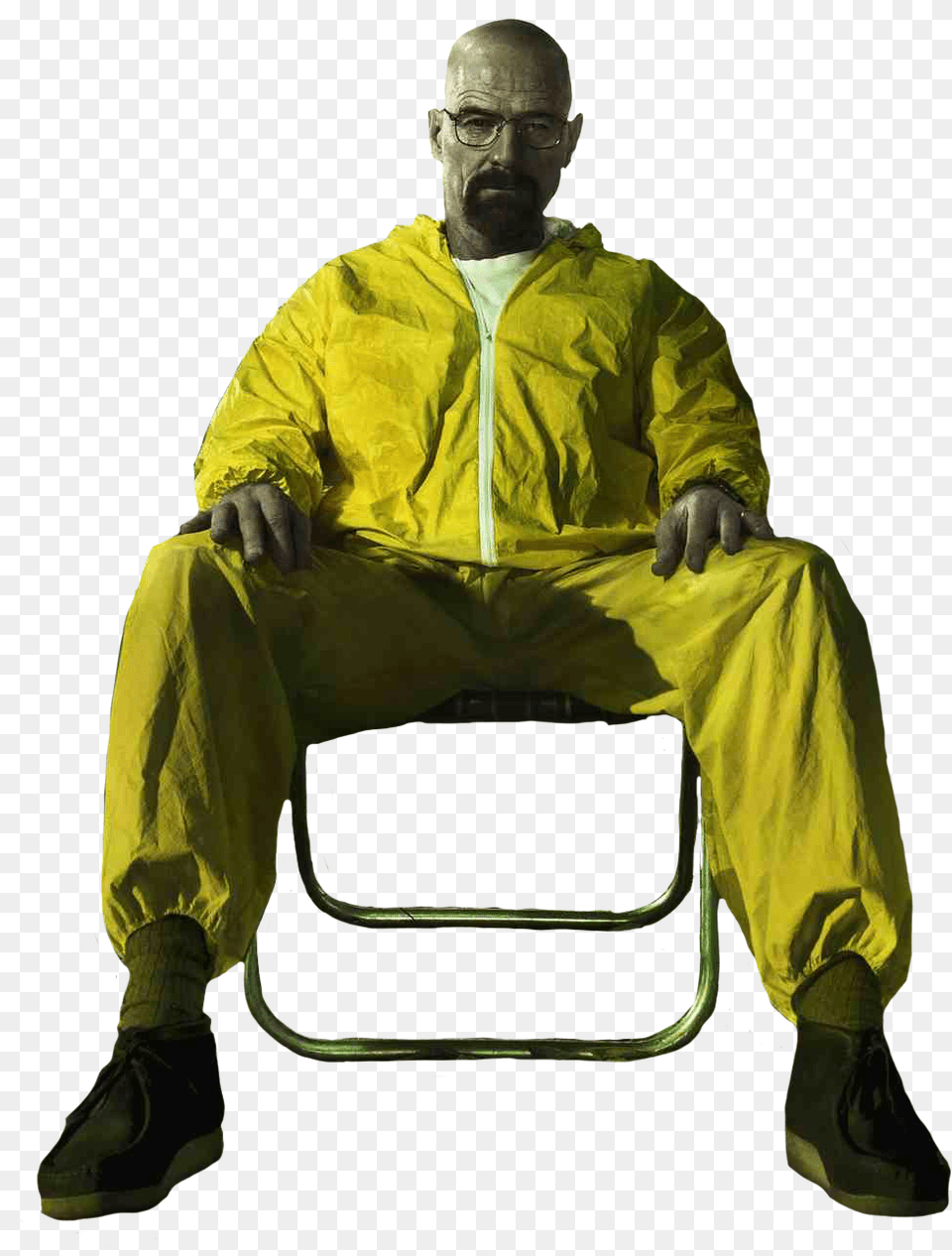 Heisenberg 3 Breaking Bad Walter White, Sitting, Clothing, Coat, Person Png Image